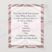 Light Pink and Brown Zebra w/Ribbon Bow Flyer (Hinten)