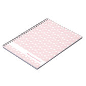 Light Pink and Hearts, Geburtstag, Dusche, Party Notizblock (Linke Seite)