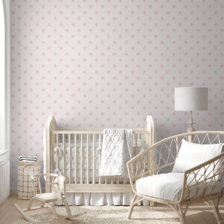 Light pink and white flower collage wallpaper tapete