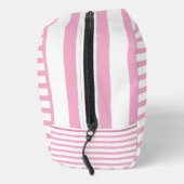 Light Pink and White Striped Toiletry Bag Waschbeutel (Rechts)