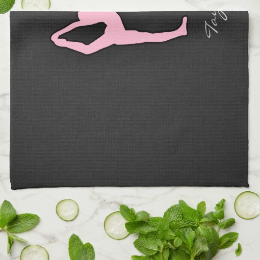 Light Pink Ballet Dancer Handtuch (Gefaltet)