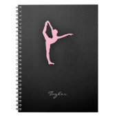 Light Pink Ballet Dancer Notizblock (Vorderseite)