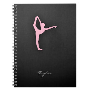 Light Pink Ballet Dancer Notizblock