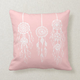 Light Pink Bohemisch Dreamcatchers Kissen