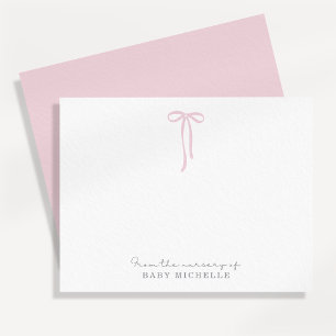 Light PINK Bow aus dem Kinderzimmer von, danke Ihn Einladung