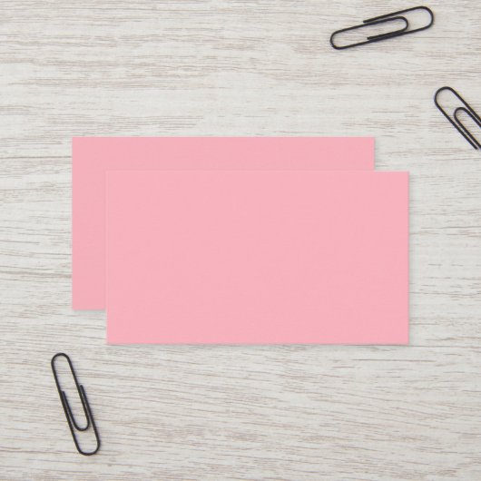 Light Pink Business Card Visitenkarte (Vorderseite/Rückseite Beispiel)