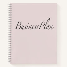 Light Pink Business Plan Spiral Notebook unentschi