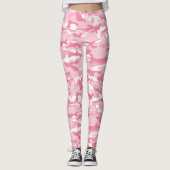 Light Pink Camouflage Leggings (Vorderseite)