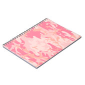 LIght Pink Camouflage Notebook Notizblock (Linke Seite)