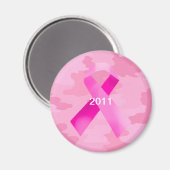 Light Pink Camouflage Pink Ribbon Date Magnet (Vorderseite/Rückseite)