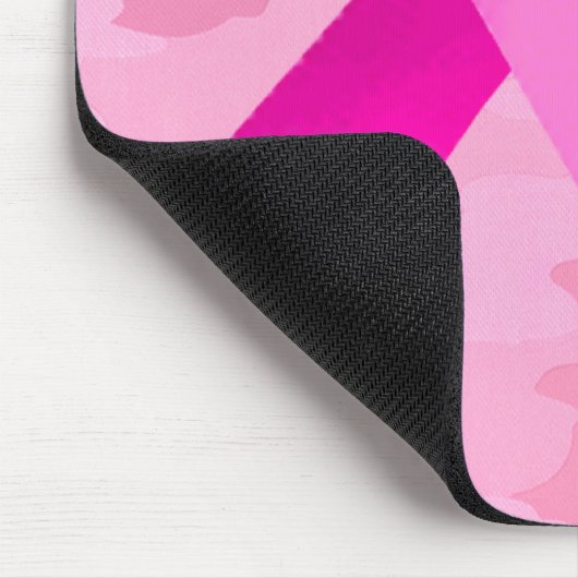 Light Pink Camouflage Pink Ribbon Date Mouse Pad Mousepad (Ecke)