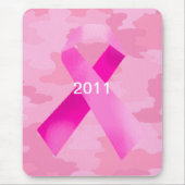 Light Pink Camouflage Pink Ribbon Date Mouse Pad Mousepad (Vorne)