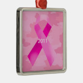 Light Pink Camouflage Rosa Band Datum Ornament (Rechts)