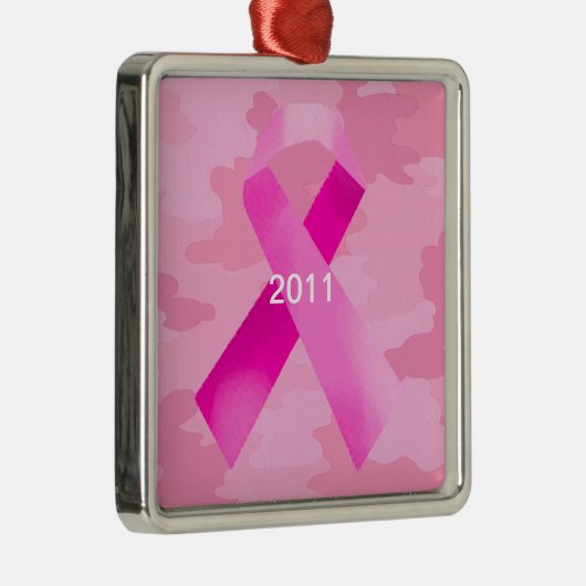 Light Pink Camouflage Rosa Band Datum Ornament (Rechts)