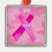 Light Pink Camouflage Rosa Band Datum Ornament (Vorne)