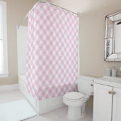 Light Pink Check Curtain Trendy and Minimal Duschvorhang (Beispiel)