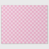 Light Pink Checked Geschenkpapier (Flach)