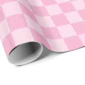 Light Pink Checked Geschenkpapier (Rolleneckpunkt)