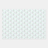 Light Pink Christmas Tree Gingerbrot Geschenkpapier Set (Vorderseite 2)