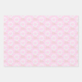 Light Pink Christmas Tree Ornament Geschenkpapier Set (Vorderseite 2)