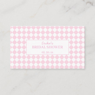 Light pink Classic Design Bridal Enclosure Card Begleitkarte