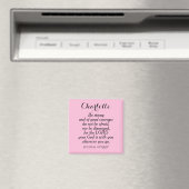 Light Pink Courage Bible Verse Individuelle Name E Magnet (In Situ (Geschirrspüler))