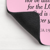 Light Pink Courage Bible Verse Individuelle Name E Mousepad (Ecke)