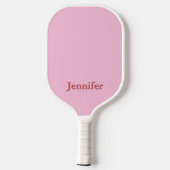 Light Pink Custom Pickleball Schläger (Rückseite)