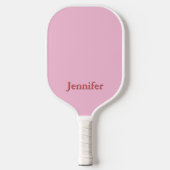 Light Pink Custom Pickleball Schläger (Vorderseite)