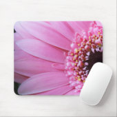 Light Pink Daisy Mousepad (Mit Mouse)