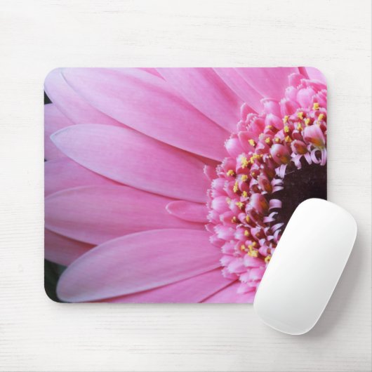 Light Pink Daisy Mousepad (Mit Mouse)