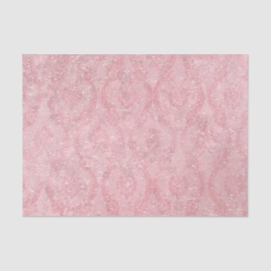 Light Pink Damask Seidenpapier (Vorderseite)