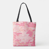 Light Pink Dark Pink and Peach Camouflage Camoufla Tasche (Rückseite)