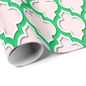 Light Pink Emerald Green Whx XL Marokkaner #4DS Geschenkpapier (Rolleneckpunkt)