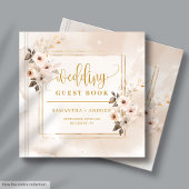 Light Pink Fall Florals Boho Wedding Gästebuch