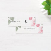 Light Pink Floral Watercolor Romantische Preismark (Schreibtisch)