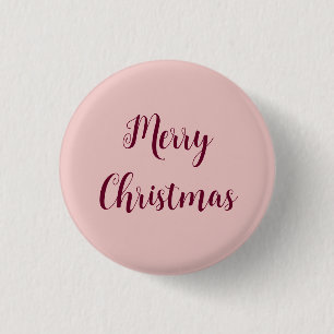 Light Pink Frohe Weihnachtsschaltfläche Button