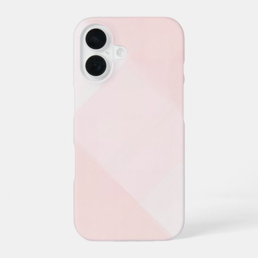 Light Pink Geometric Minimal iPhone Case 16 Hülle (Rückseite)