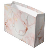 Light Pink Gift Bags Große Geschenktüte (Rückseite Schrägansicht)