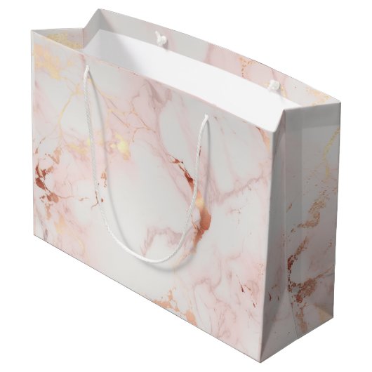 Light Pink Gift Bags Große Geschenktüte (Rückseite Schrägansicht)