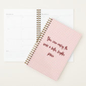 Light Pink Gingham Pattern Planner Planer (Anzeige)
