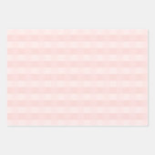 Light Pink Gingham Pattern Wrapping Paper Geschenkpapier Set (Vorderseite 2)