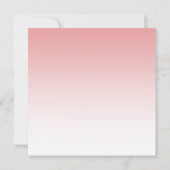 Light Pink Glam Glitzer Sweet 16 Square Einladung (Rückseite)
