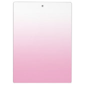 Light Pink Gradient Personalisiert Teacher Klemmbrett (Rückseite)