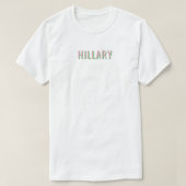 Light Pink + Green Monogram Wedding Party T-Shirt (Design vorne)