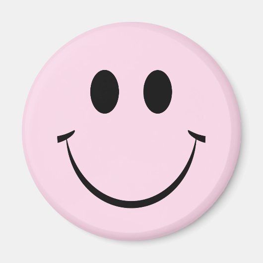 Light Pink Happy Face Magnet (Vorne)