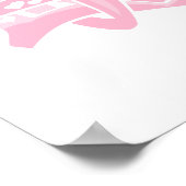Light Pink Heart Graffiti Poster (Ecke)