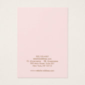 Light Pink Hinzufügen Ihrer Logo-Ohrensichtkarte (Rückseite)