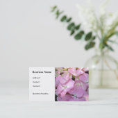 Light Pink Hydrangeas Visitenkarte (Stehend Vorderseite)