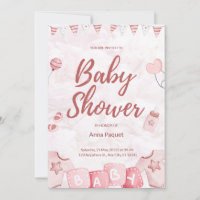 Light Pink Illustration Watercolor Childern Modern